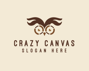 Crazy Barn Owl  logo design