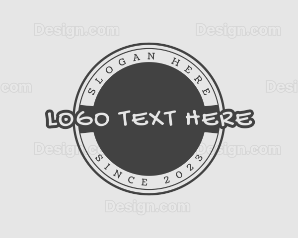 Retro Graffiti Wordmark Logo