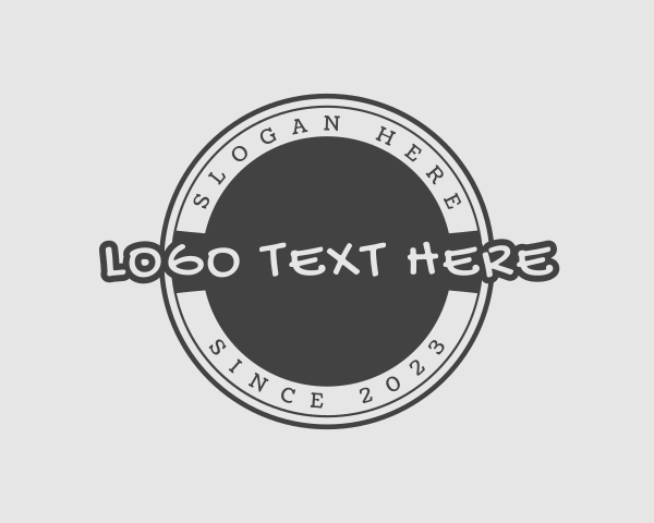 Retro Graffiti Wordmark logo