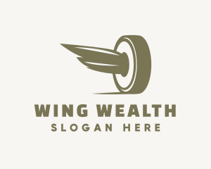 Industrial Tire Wing logo design