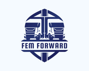 Forwarding Truck Logistics logo design