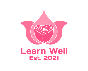 Pink Rose Wellness  logo design