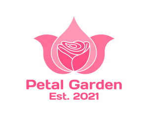 Pink Rose Wellness  logo design