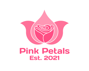 Pink Rose Wellness  logo design