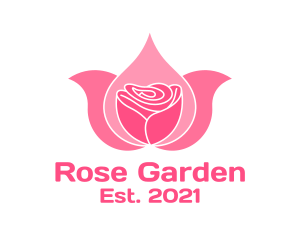 Pink Rose Wellness  logo design