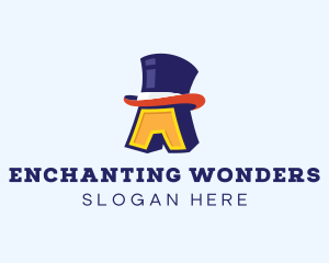 Magician Hat Lettter A logo