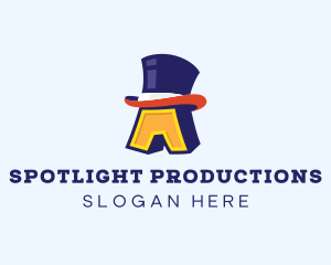 Magician Hat Lettter A logo