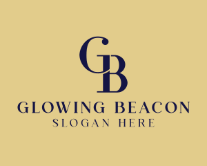 Elegant Fashion Boutique Letter GB logo design