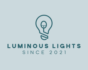 Computer Mouse Light Bulb logo design