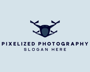 Drone Camera Quadcopter logo design