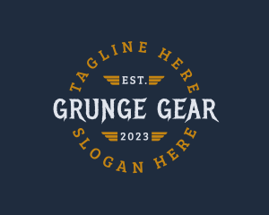Grunge Aviation Business logo