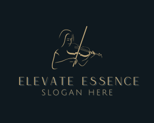 Violin Musician Performer Logo