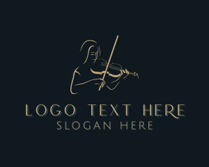 Violin - Violin Musician Performer logo design