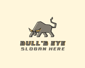 Bison Bull Fighting logo design