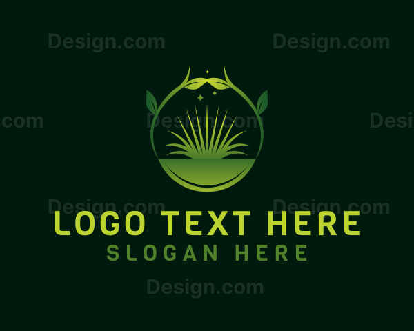 Grass Landscape Plant Logo