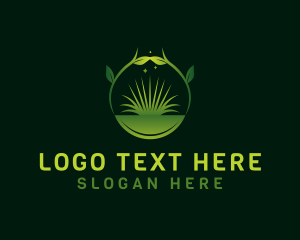 Grass Landscape Plant logo