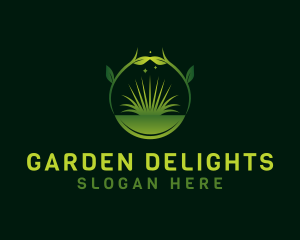 Grass Landscape Plant logo design