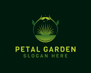 Grass Landscape Plant logo design