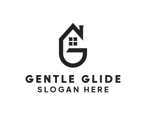 Real Estate Residential Letter G logo design