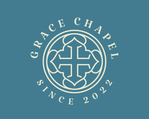 Christian Parish Cross logo design