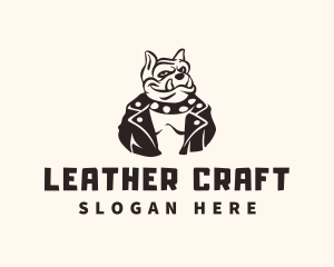 Rocker Bulldog Leather Jacket logo design