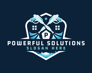 Power Wash Cleaning logo design