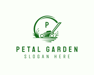 Grass Lawn Mower logo design