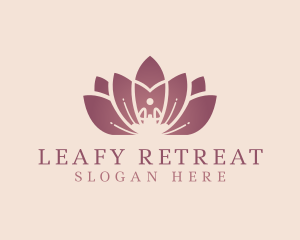 Lotus Pose Meditation logo design