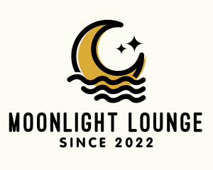 Moon Beach Resort  logo design