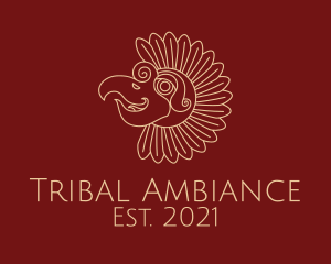 Tribal Sun Bird logo design