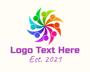 Harmony - Colorful People Organization logo design