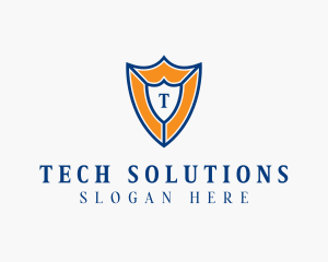 Tech Shield Security  logo design