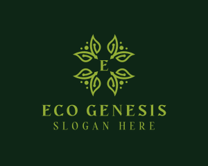 Eco Herbal Leaves logo design