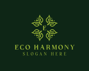 Eco Herbal Leaves logo design