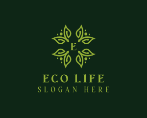 Eco Herbal Leaves logo design