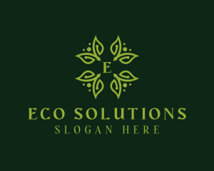 Eco Herbal Leaves logo design