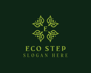 Eco Herbal Leaves logo design