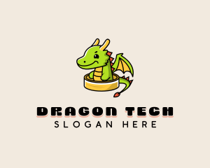 Dragon Wings Dimsum logo design