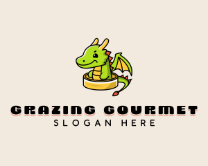 Dragon Wings Dimsum logo design