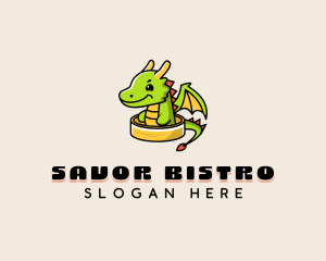 Dragon Wings Dimsum logo design