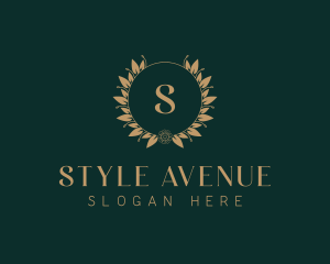 Event Styling Wreath logo design