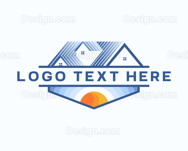 House Roofing Renovation Logo