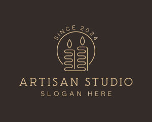 Candle Artisanal Decor logo design