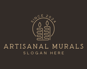 Candle Artisanal Decor logo design