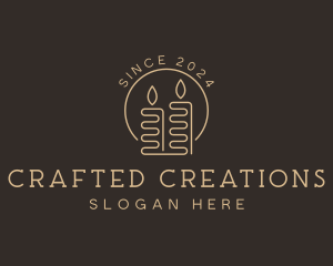 Candle Artisanal Decor logo design