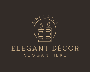 Candle Artisanal Decor logo design