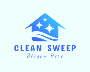 Clean House Sparkles logo design