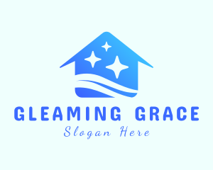 Clean House Sparkles logo design