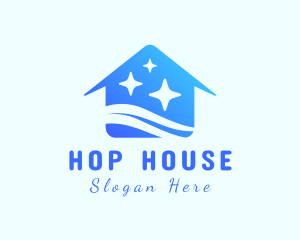 Clean House Sparkles logo design