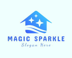 Clean House Sparkles logo design